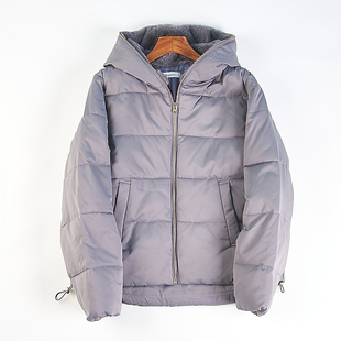 精品日单连帽面包服棉衣女H85623冬季新款宽松抽绳保暖棉服短外套