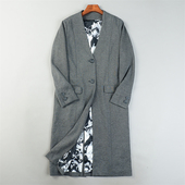 日单精品女士中长款 长外套 款 风衣L84695复古文艺休闲2026春季 修身