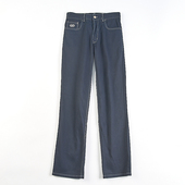 男女5.20H82734春秋显高显瘦休闲百搭长裤 欧美大码 复古全棉直筒裤