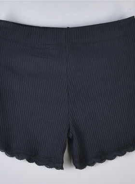 女士蕾丝花边安全裤9.12L76118高腰弹力提臀防走光打底裤保险内裤