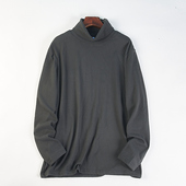 精品双面德绒高领长袖 打底衫 T恤男女H85762秋冬纯色百搭保暖上衣