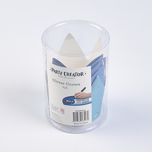 饰派对帽 卡纸蛋糕装 428一盒8个装 外贸闪亮皇冠生日帽子76477盒装
