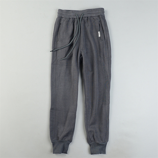 高货加绒保暖休闲卫裤女L85469秋冬抽绳松紧腰显瘦修腿型束脚长裤