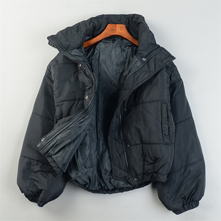 日单立领棉衣面包服女12.30L85412宽松显瘦秋冬加厚保暖外套上装