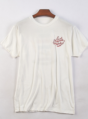 414外贸大码印花圆领短袖棉T恤男女H75299夏季宽松大版bf套头上衣