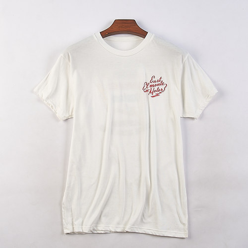 外贸印花圆领宽松短袖T恤衫男女