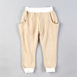 79812夏秋中小童宽松休闲运动束脚长裤 622日单男女儿童装 毛圈卫裤