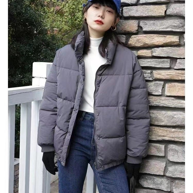 67日系宽松立领面包服棉衣男女77323冬季拉链纯色格纹长袖短外套,女装/女士精品,棉衣/棉服,淘宝优惠券,粉丝福利购,淘宝优惠卷