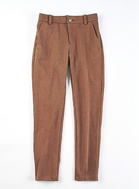 日单复古细纹锥形休闲裤女3.25H82213春秋通勤窄腿显瘦哈伦小脚裤