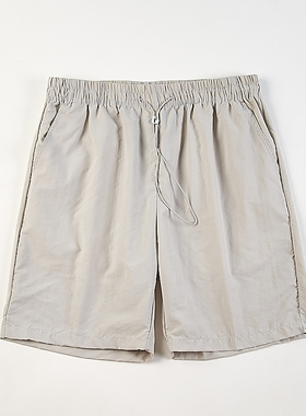 韩版纯色大短裤男女H82940夏季松紧腰抽绳宽松百搭休闲运动沙滩裤