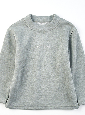 高品质男女儿童半高领加绒卫衣1.14H81189秋冬新款童装保暖打底衫