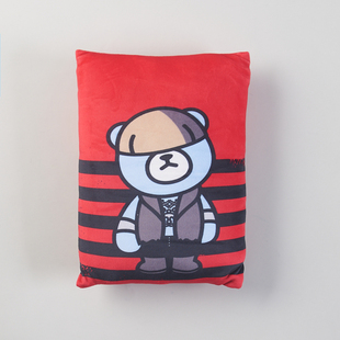 328外贸卡通熊抱枕73221客厅靠垫印花小号护腰靠枕床头靠背垫手枕