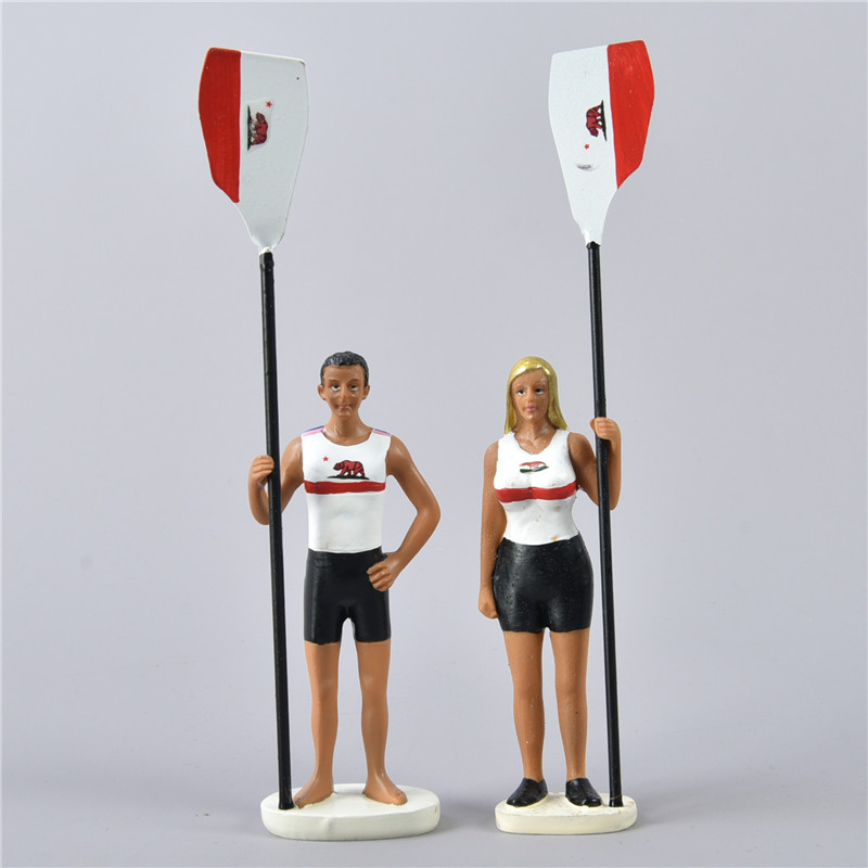 219外贸体育手办人偶玩具74039划桨运动员桌面摆件活动纪念品礼物