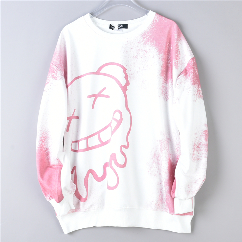 韩版男女生圆领套头卫衣长袖衫