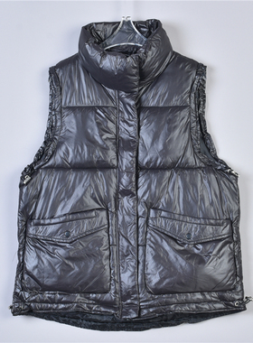 男女生外穿夹棉马甲1226L77271立领拉链大口袋百搭保暖棉服短外套