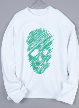 1216日单刺绣圆领卫衣潮男女78938宽松显瘦休闲毛圈长袖上衣外套