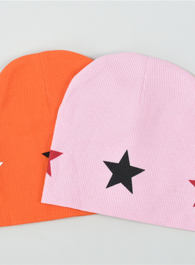 419印星星男女童针织帽76408软糯细腻洋气宝宝春秋冬保暖儿童帽子