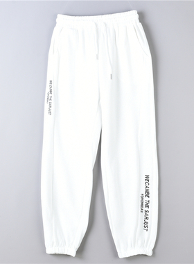 414小个子女束脚休闲裤76588春夏季刺绣抽绳高腰显瘦修腿型九分裤