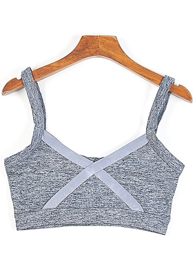 外贸运动文胸普拉提瑜伽背心女5.20H82730紧身健身服训练吊带抹胸