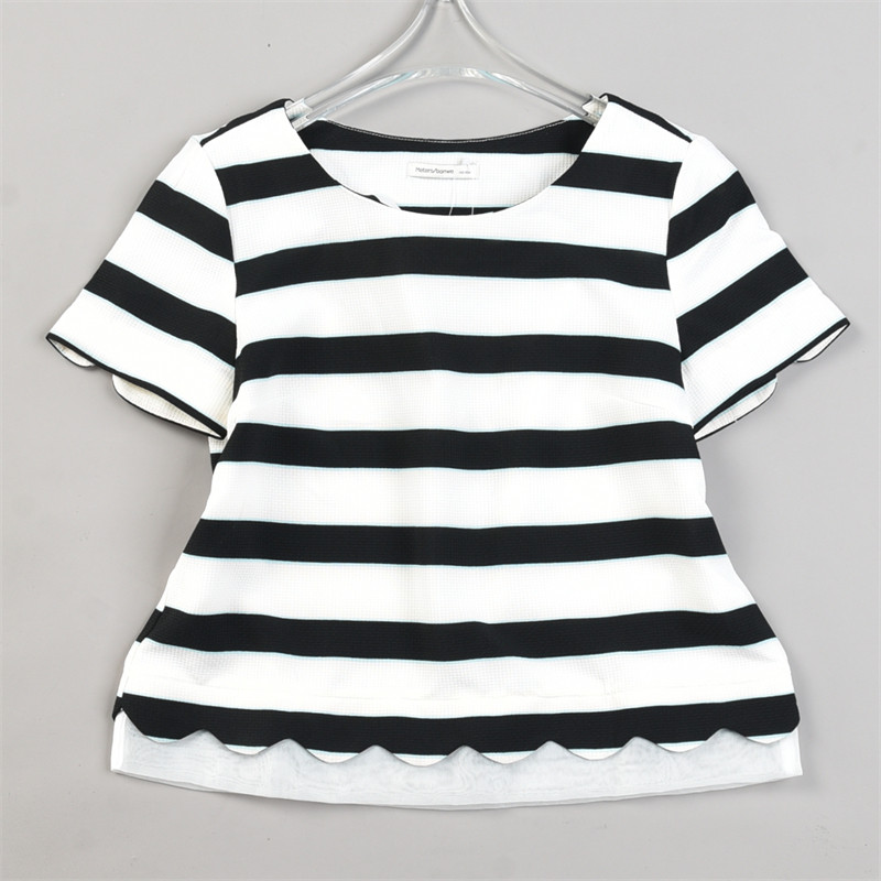 韩版女生潮牌短袖T恤83685条纹碎花减龄少女感夏季新款休闲娃娃衫,女装/女士精品,T恤,淘宝优惠券,粉丝福利购,淘宝优惠卷