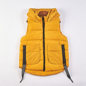 宽松休闲无袖 922韩版 立领连帽夹棉马甲女75483秋冬新款 夹棉衣外套