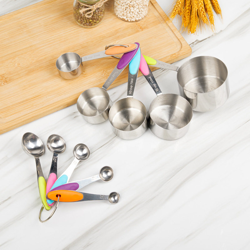 不锈钢量杯量勺套防滑烘焙计量