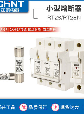 正泰熔断器熔芯RT2832熔断体6A16A32A插入式保险丝RO15家用63A