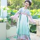 演出春秋 公主裙古装 宋制连衣裙 改良儿童汉服中国风女宝仙气长袖