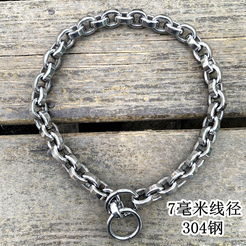 不锈钢脖链大型犬结实耐用罗威纳