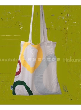 一个想画圈圈的灰色棉布袋 薄款