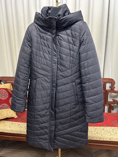 工厂特价外贸打版样衣女士中长款冬季羽绒棉服驼绒加厚保暖外套