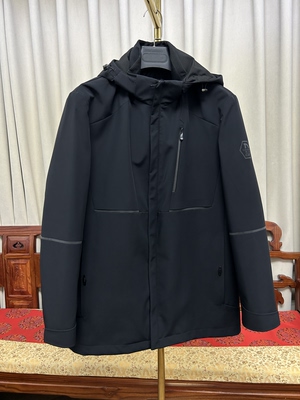 品牌工厂尾货派克服外皮男士常规款夹克连帽外套可自行加内胆2528