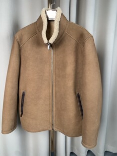 辛集国际皮革城专柜正品断码清仓男士大码美利奴原皮原毛机车皮草