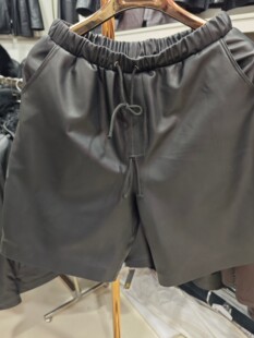 头层绵羊皮真皮短裤女高腰显瘦A字秋冬百搭哑光软皮外穿靴裤新款