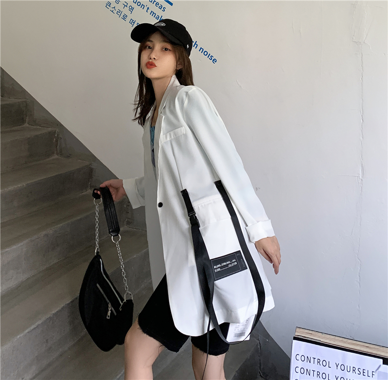 Real shot ~ small suit coat women's fall 2020 Korean version long sleeve fashion personality versatile loose suit