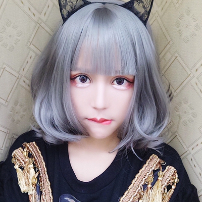 taobao agent Wavy wig, bangs, Lolita style, curls