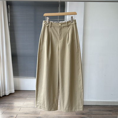 【免烫抗皱 upf50+】极简修饰腿型 撞色裤头显瘦休闲裤