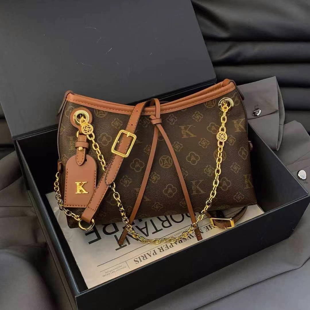 大容量托特包2025新款夏季百搭通勤女包包时尚链条腋下单肩斜挎包