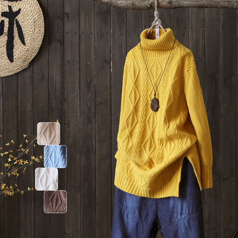thickening High collar sweater Mid length version Primer Sweater literature Versatile Easy Thread Easy sweaterin the Women's clothing/Boutique , Sweaters  category - from Buy2taobao.com to provide professional Taobao agent buy service