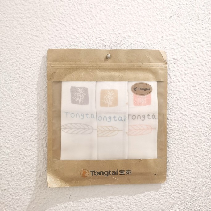 童泰春秋季新生儿纱布喂奶巾初生宝宝口水巾出生婴儿洗脸巾纯棉薄