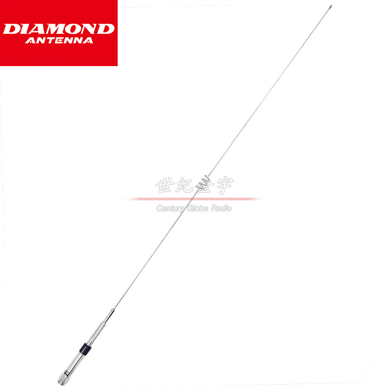 日本钻石NR770HSP车载无线对讲电台天线 UV双段 底部带弹簧 100cm
