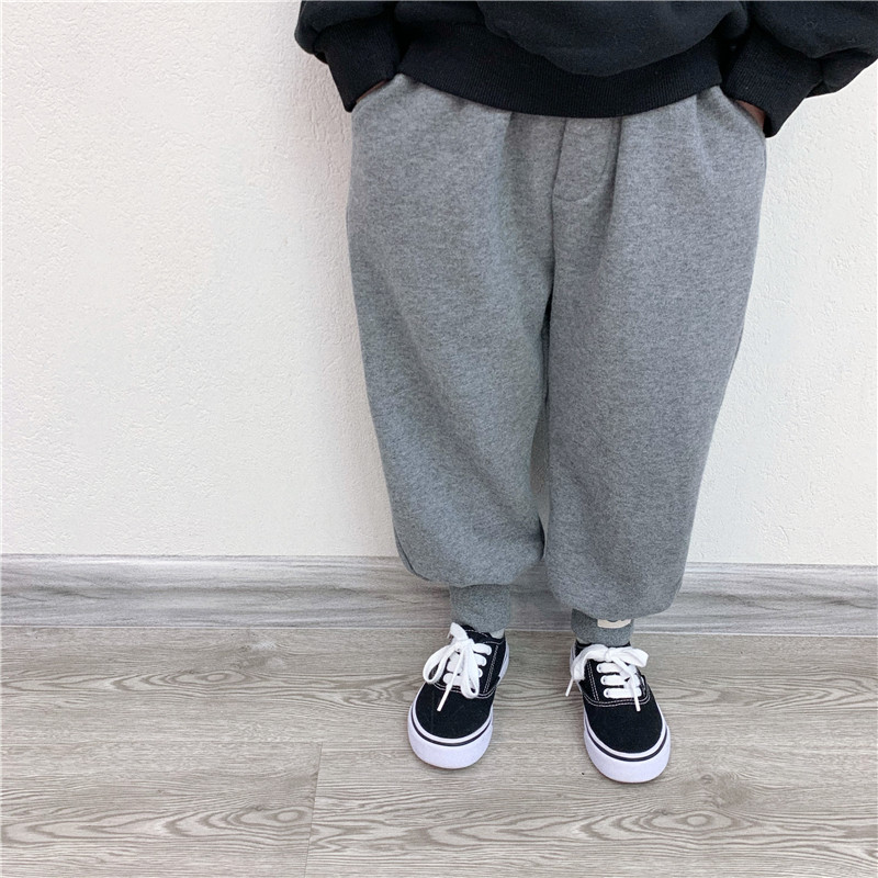 童妈定制男女童休闲米呢肌理感一体绒宽松哈伦裤儿童运动裤秋冬装,童装/婴儿装/亲子装,裤子,淘宝优惠券,粉丝福利购,淘宝优惠卷