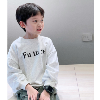 男女童韩版宽松future套头卫衣