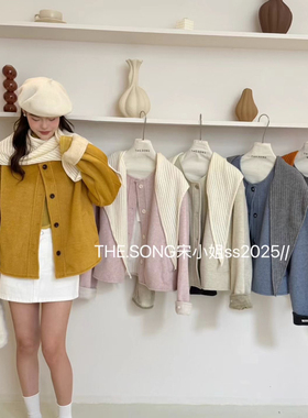 静茹上新单排扣时尚设计感加绒百搭短外套(配披肩+系带)17132