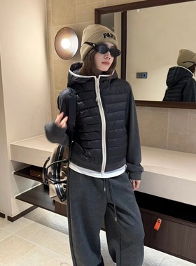 静茹拉链宽松外套+宽松阔腿加绒休闲裤套装YS1-12922