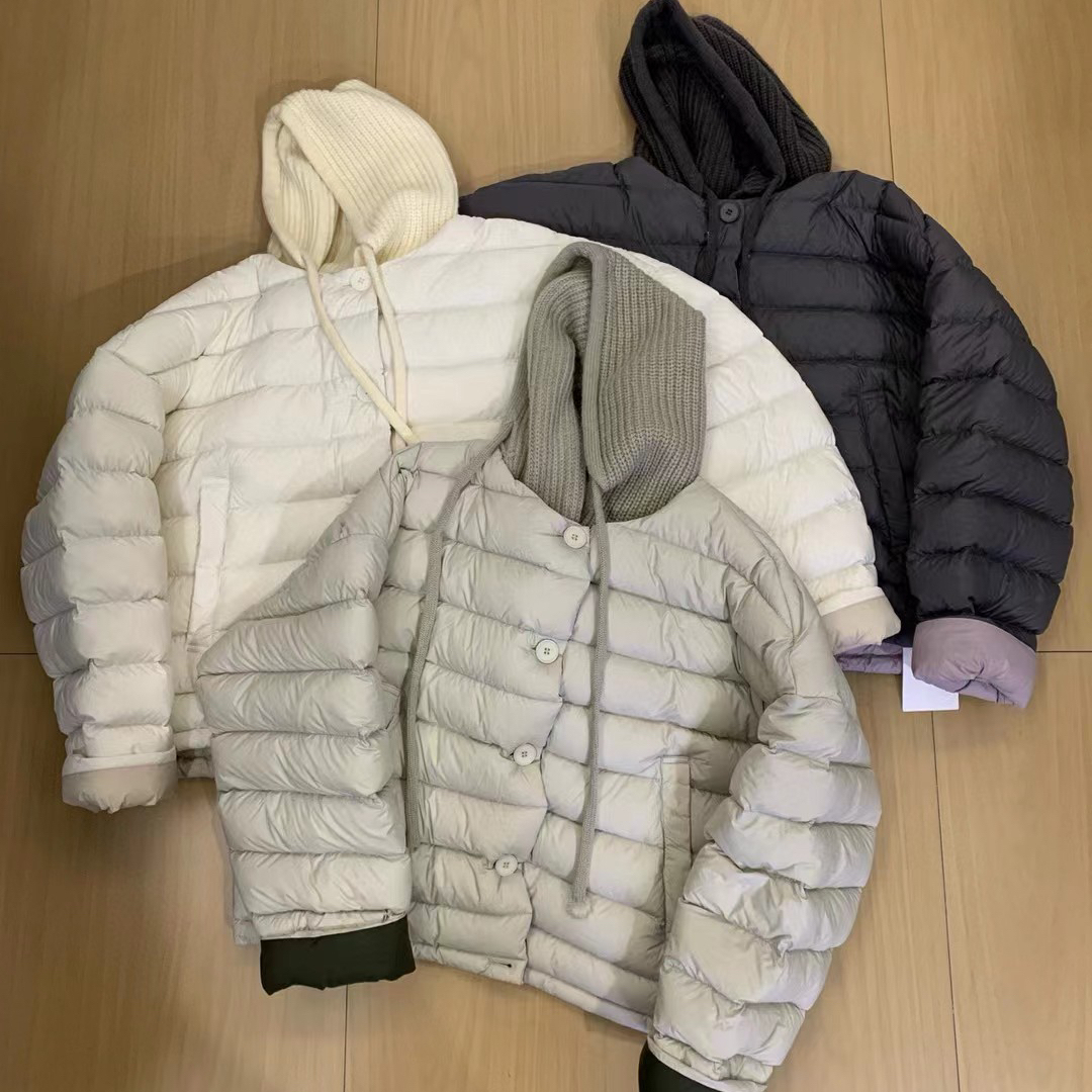 静茹帽排骨羽绒服巨显瘦保暖羽绒服外套(配可拆卸针织帽)a885