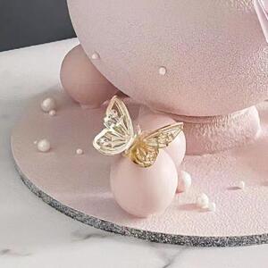 3D亚克力蝴蝶蛋糕装饰 生日蛋糕亚克力立体蝴蝶纸杯蛋糕装饰