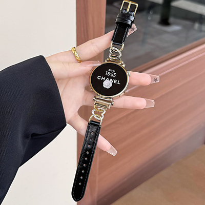 新款爱心拼头层牛皮手表带