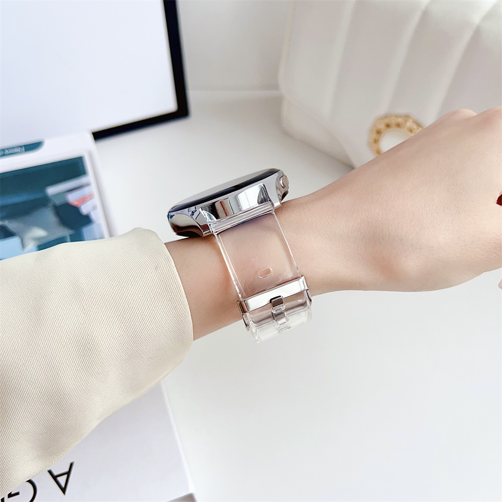 新款手表带高清透明时尚男女通用