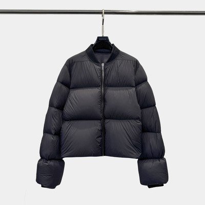 暗黑风羽绒服25秋冬翻毛皮拼接短款鹅绒拉链蓬松男女羽绒服外套